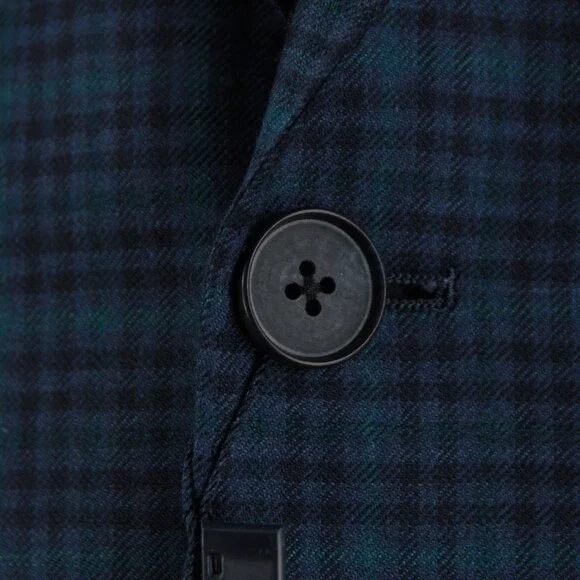 Cardinal of Canada NWT 100% Wool Sport Coat Size 42R US In Blues w/ Teal Plaid